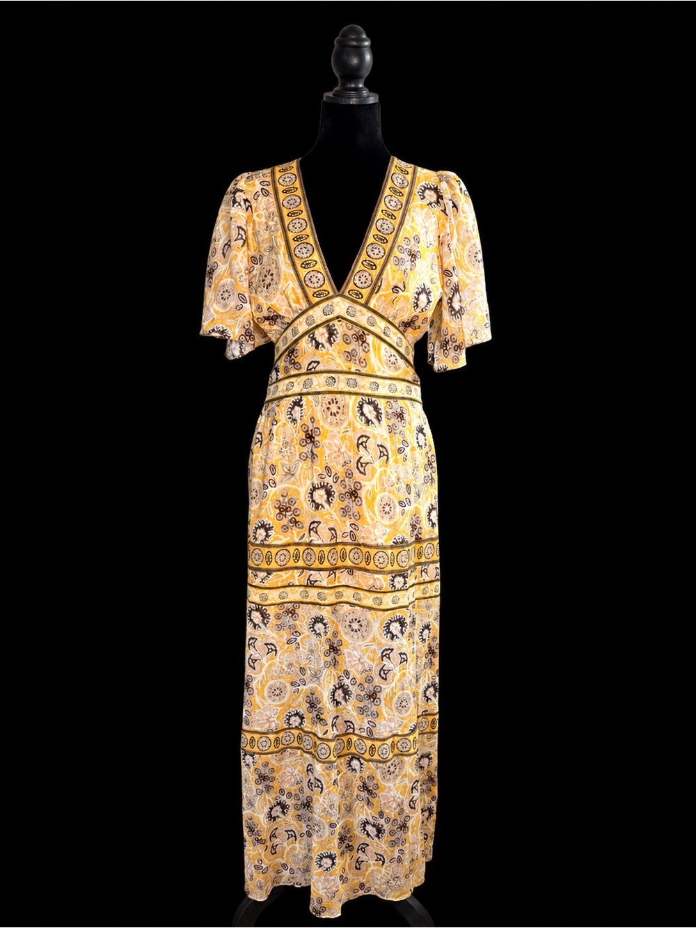 BA&SH Alia Maxi Dress | NWT | Size Medium | 100% Cotton | $420 Retail | Boho Lux